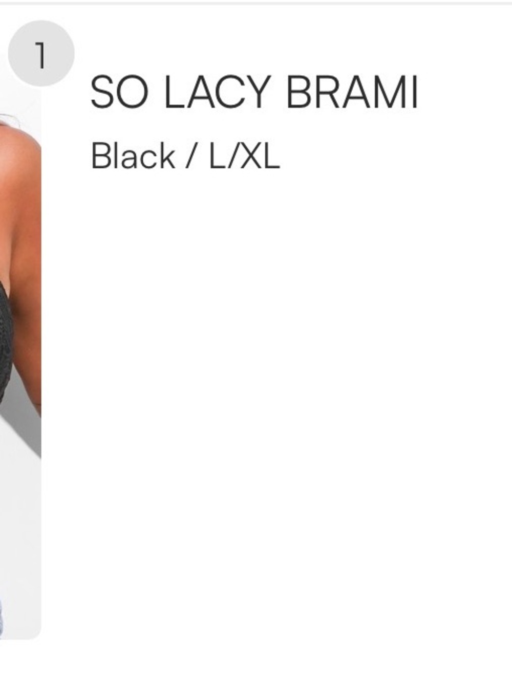 So Lacy Brami Lace Bralette in Black